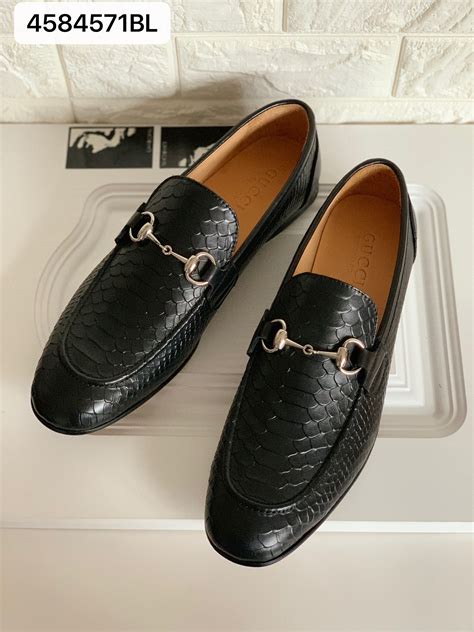 men brown gucci shoes|black gucci loafers men's.